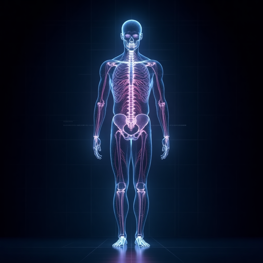 Visualization of the R8 system's REMAP stage, showing brain-body connection.