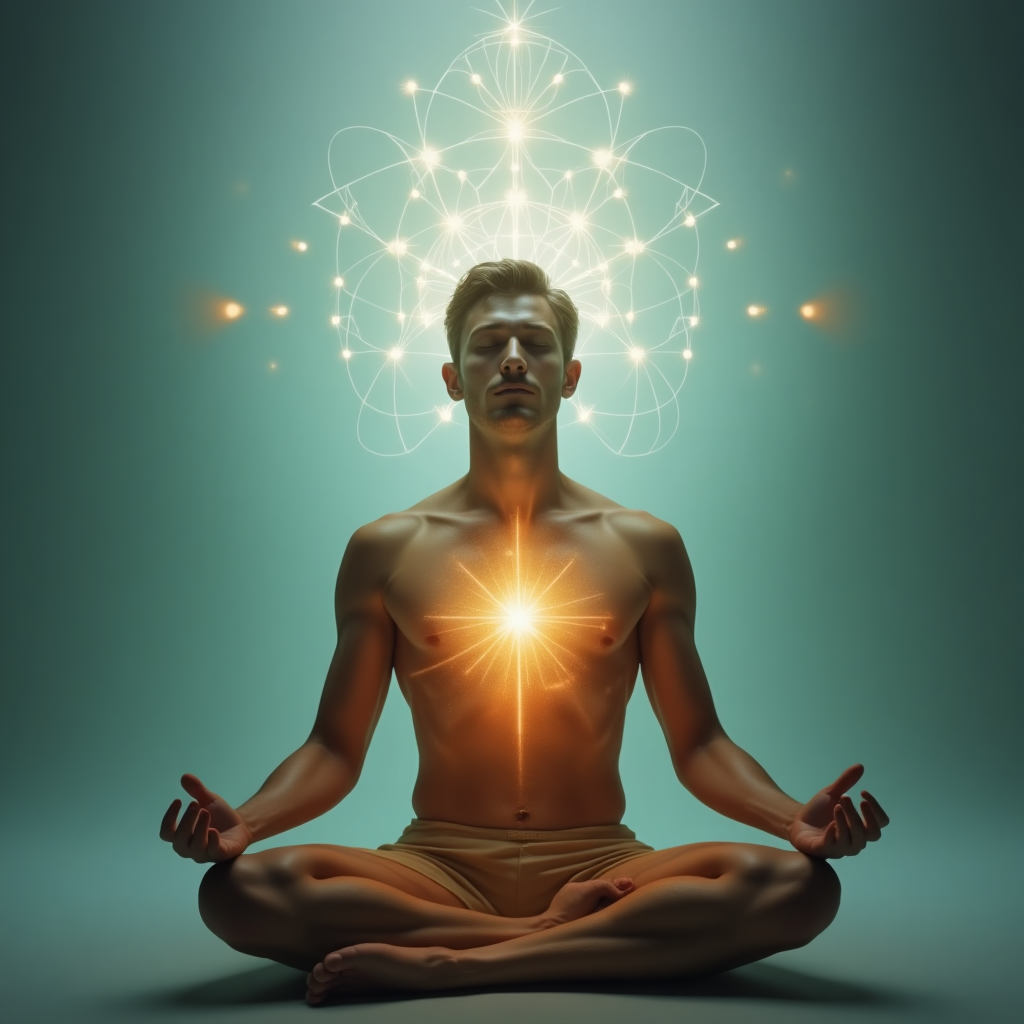 Mind-body harmony visual for 'Holistic Wellness Through R8' blog post