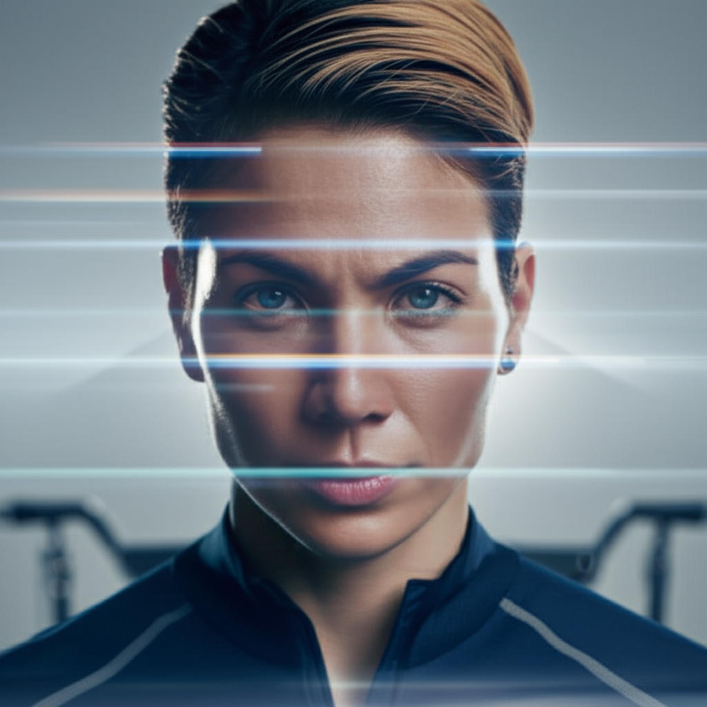 Client embodying peak performance after R8 therapy