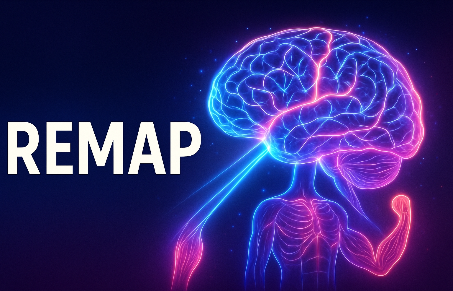 Brain neuroplasticity visualization for R8 REMAP stage